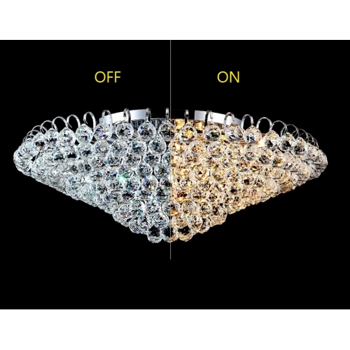 żyrandole kryształowe, plafon kryształowy